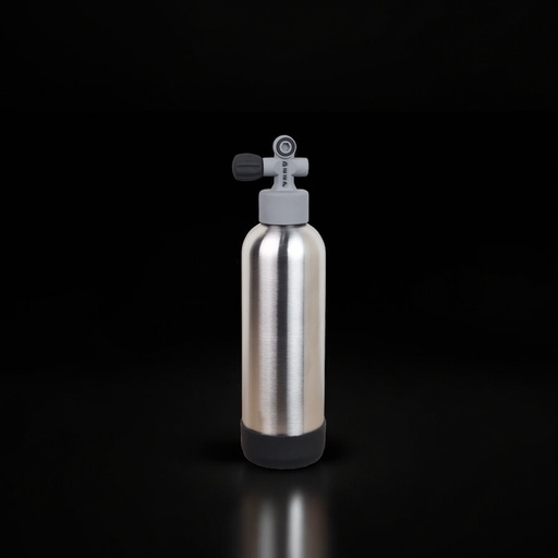 Scuba Tank Vacuum Insulated Stainless Steel Water Bottle-DEEP (Steel)